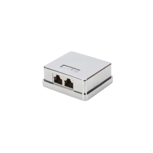 Tomada Dupla Cat6 Blindada – saliente