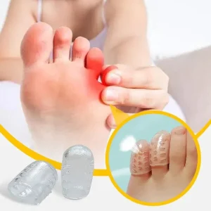 Pise confortavelmente com nossos protetores de dedo do pé de silicone transparente