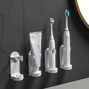 Solução de higiene inteligente: Suporte para escova de dentes eléctrica de parede