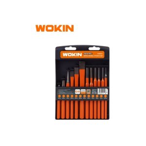 Cj. Punções Cavilha + Cinzéis Pro 12 Pçs – WOKIN
